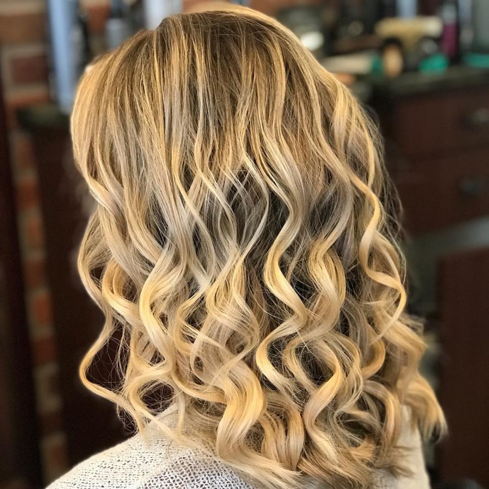 Curly Blonde Tresses