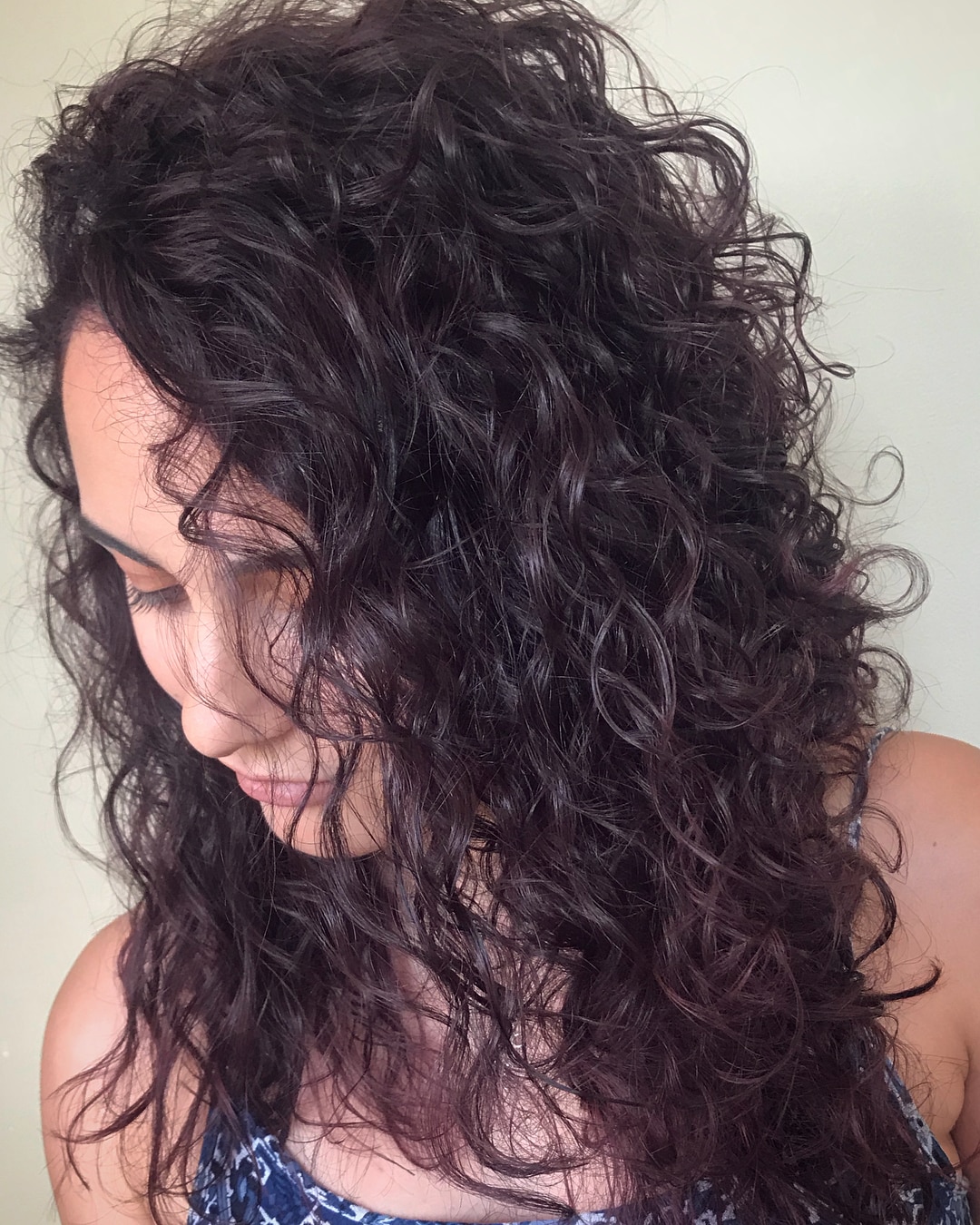 Curly Tresses in Plum Purple