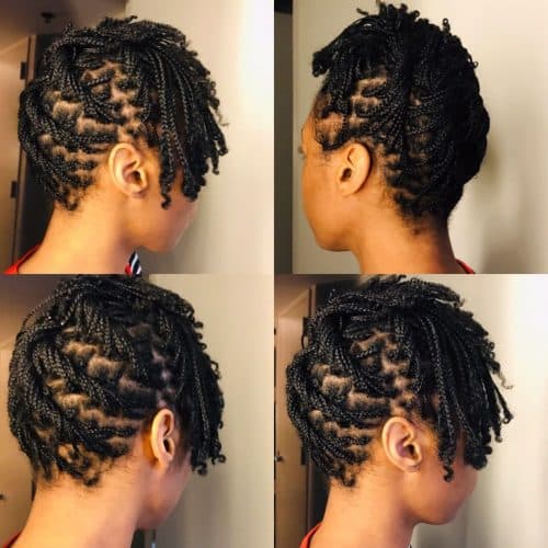 Daily short micro braids