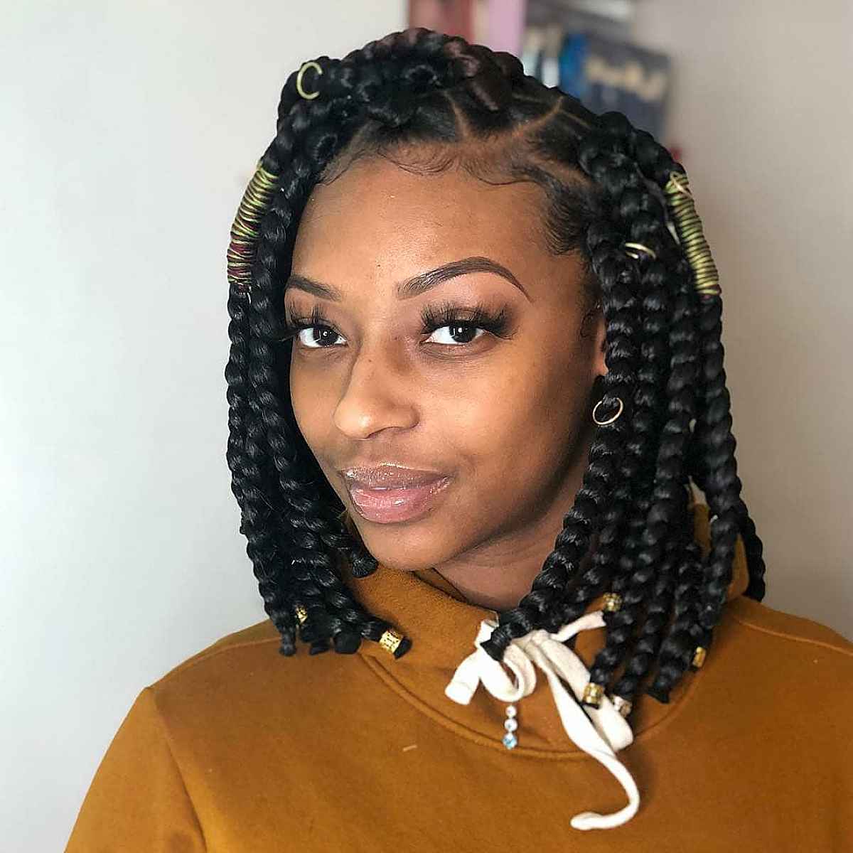 Decorative box braids