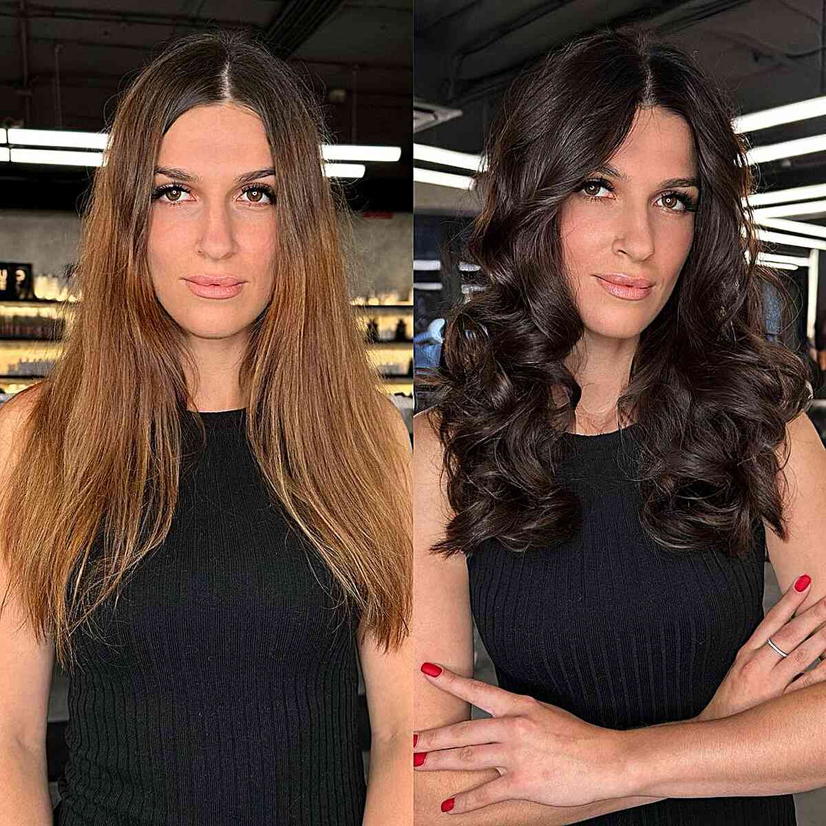 Deep Chocolate Brown Hairstyle