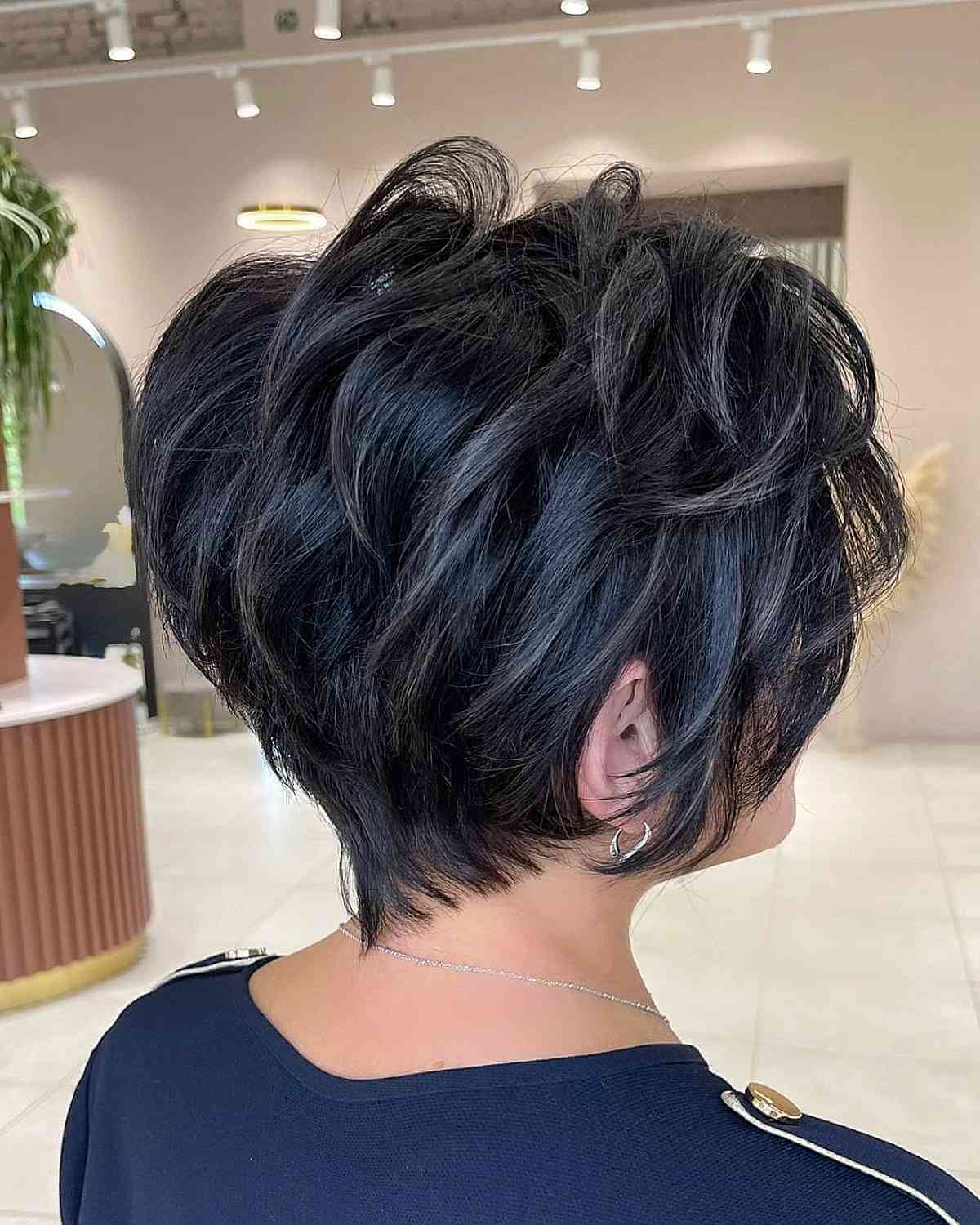 Deep Chocolate Layered Long Bixie
