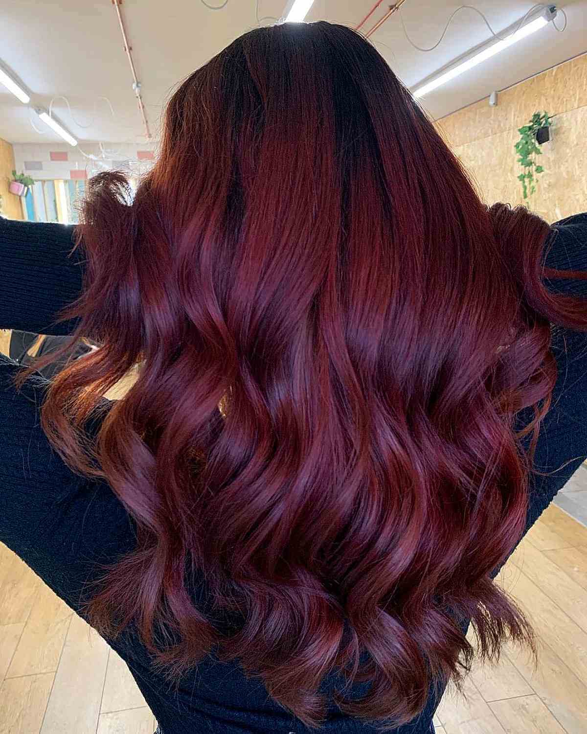 Deep Plum Hair Color