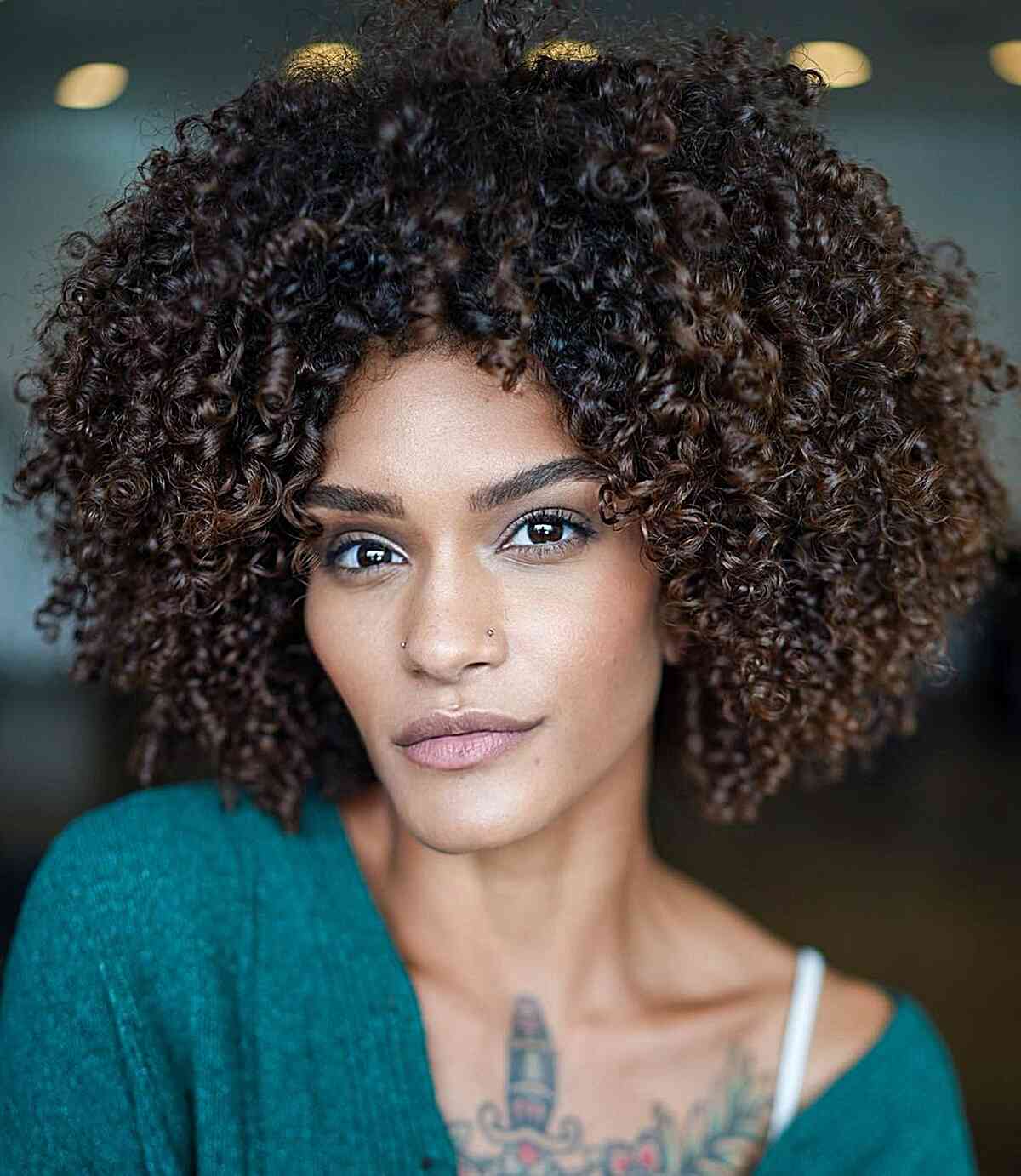 Defined Natural Curls for Black Women with short hair