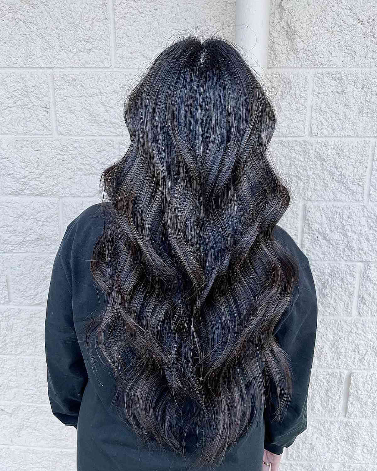 Delicate Ash Brown Partial Balayage on Dark Hair