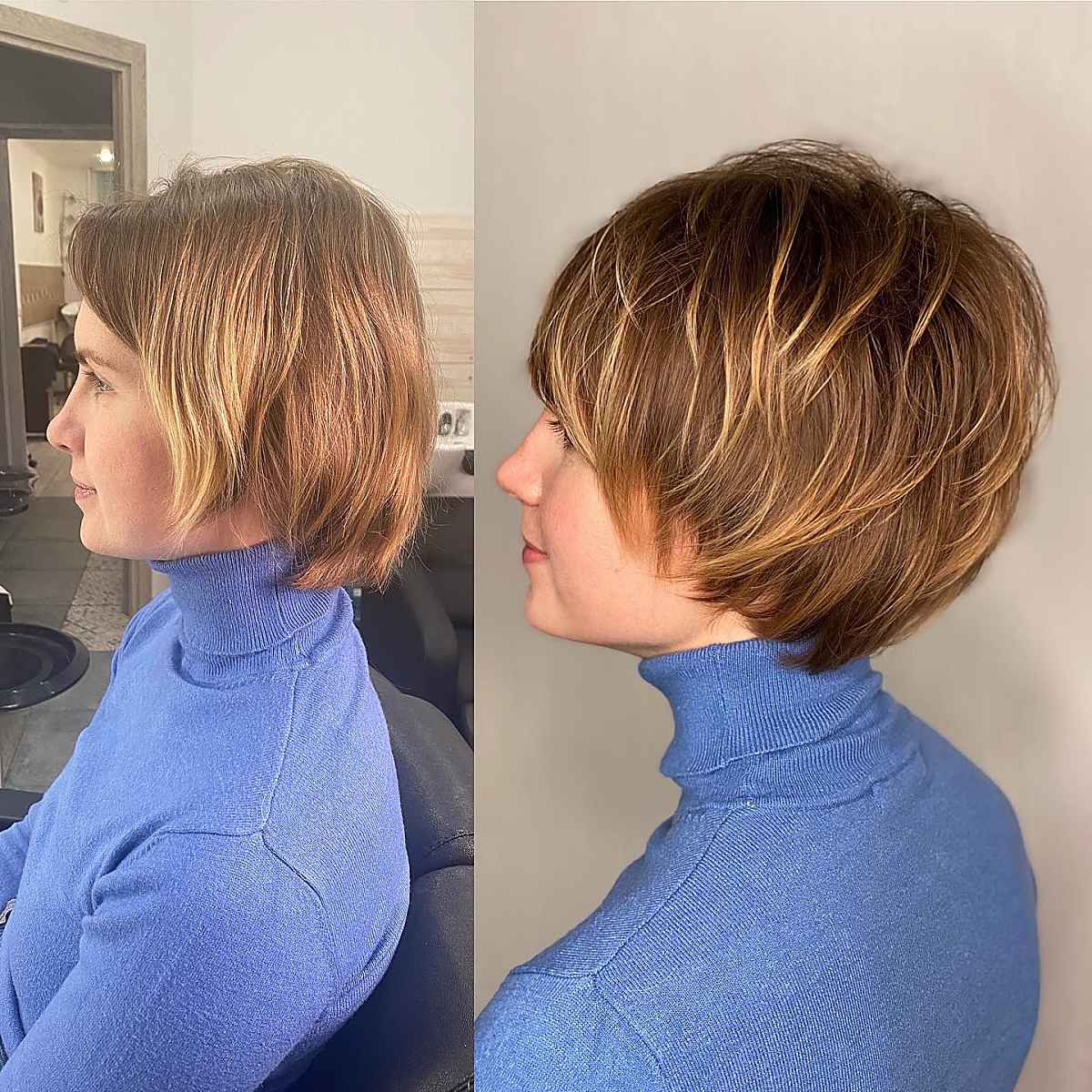Bixie Haircut with Delicate Layers