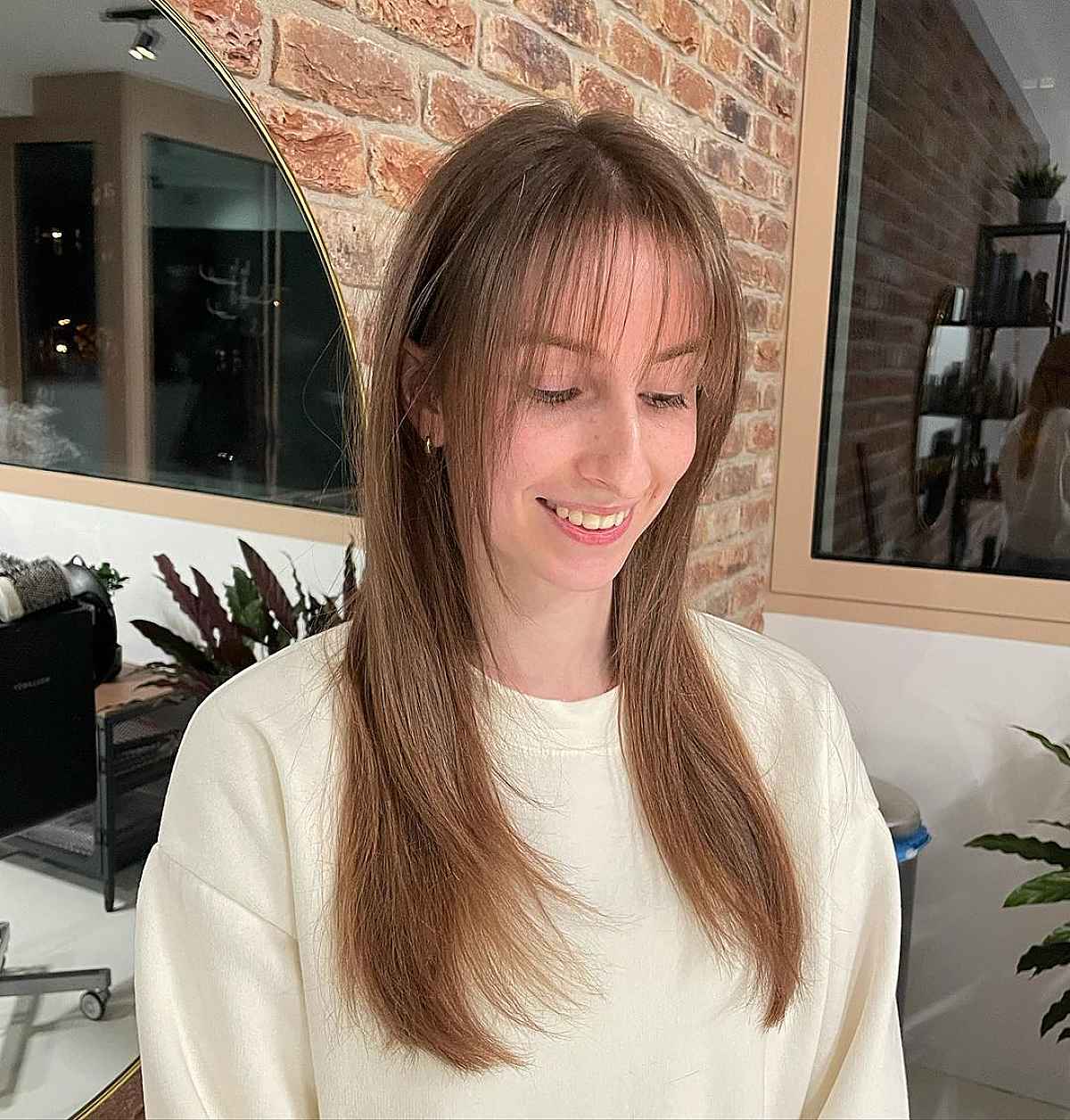 Delicate Wispy Bangs and Face Framing