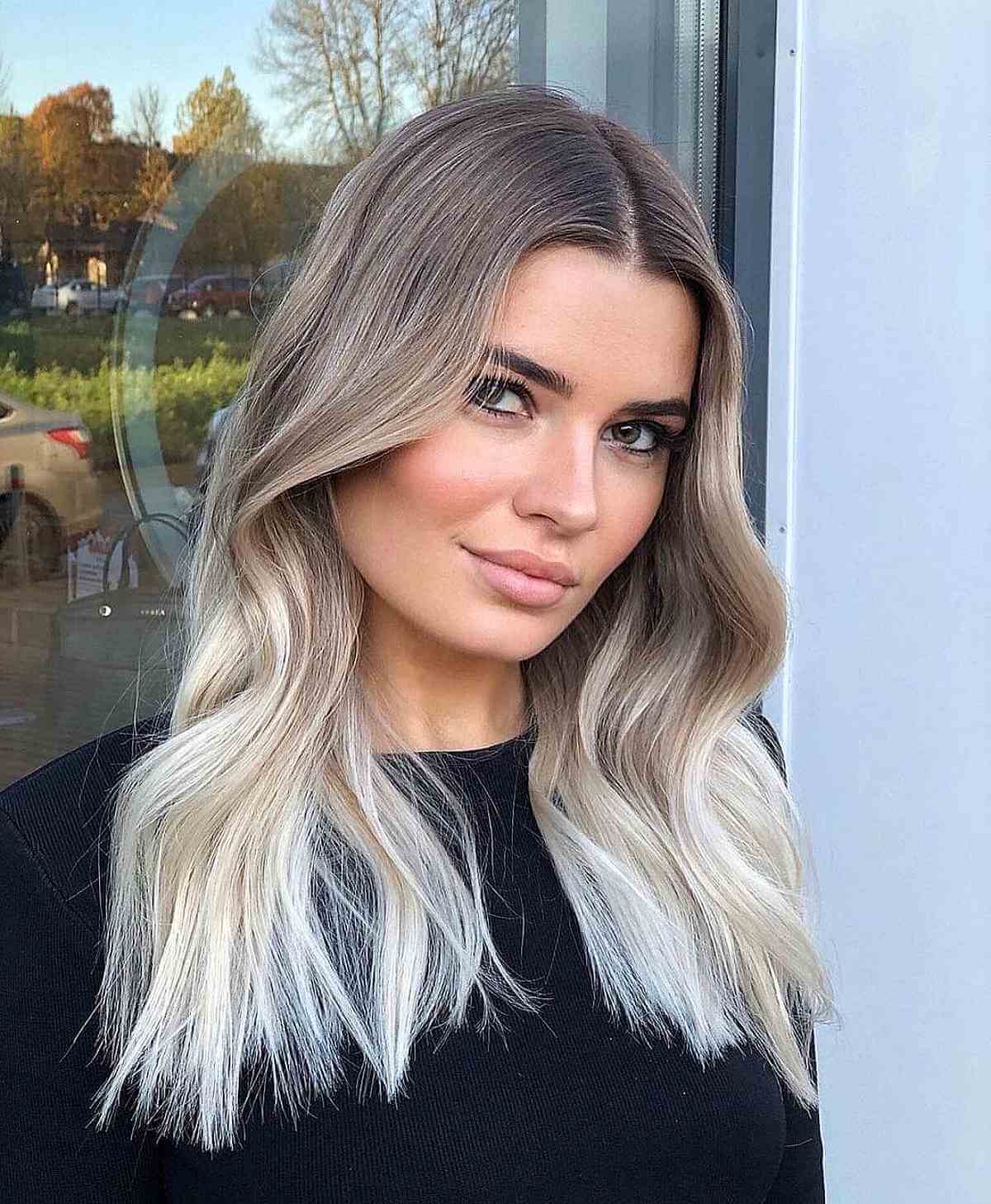 Dishwater Blonde Ombre on Light Brunette Hair