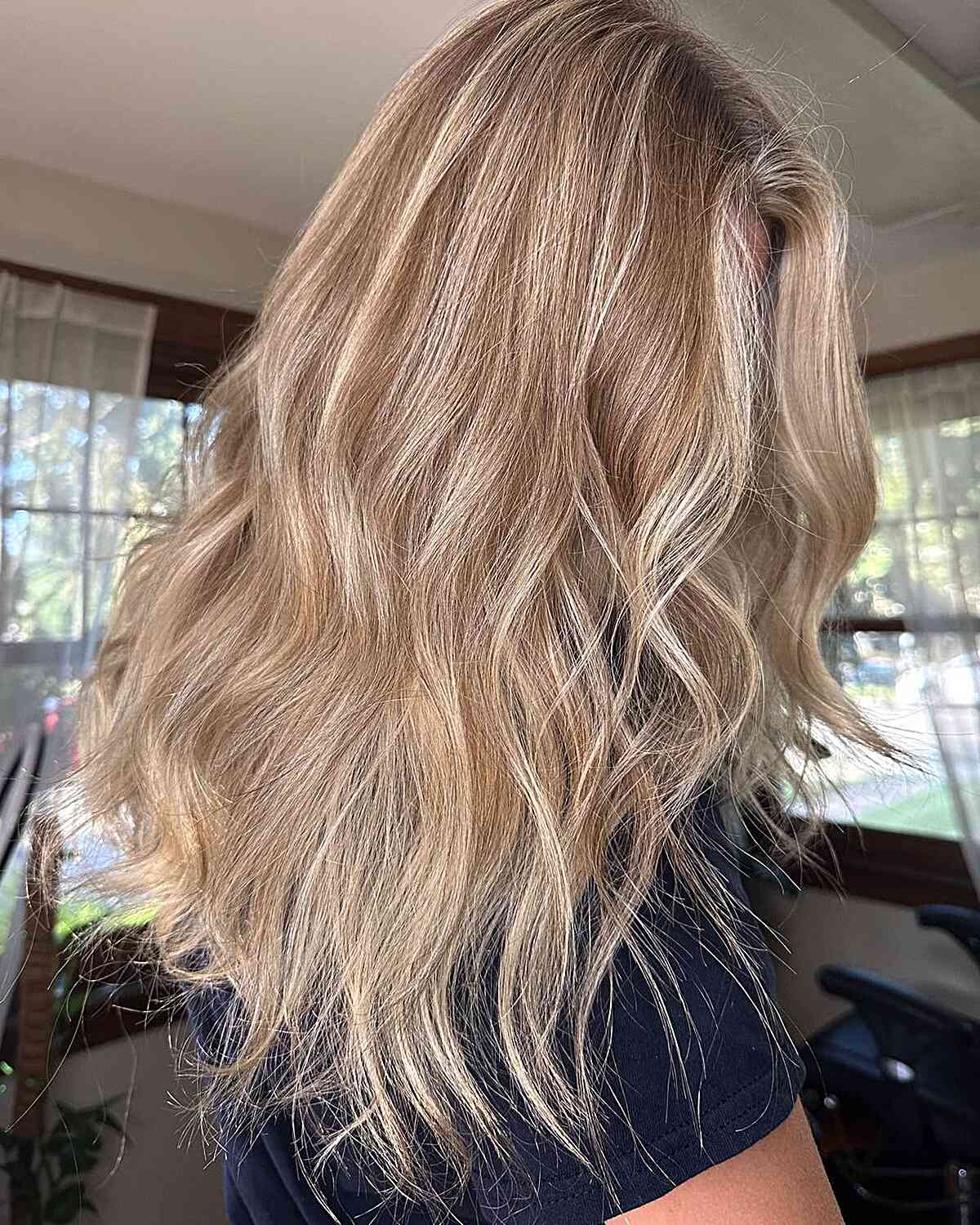 Long Hair Featuring Dishwater Blonde Reverse Balayage