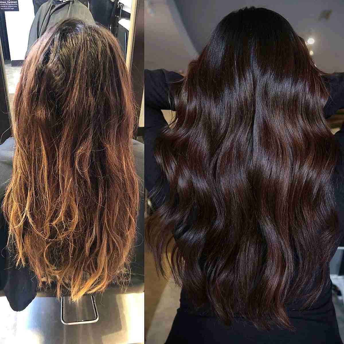 Dual-Toned Chocolaty Brunette Tresses