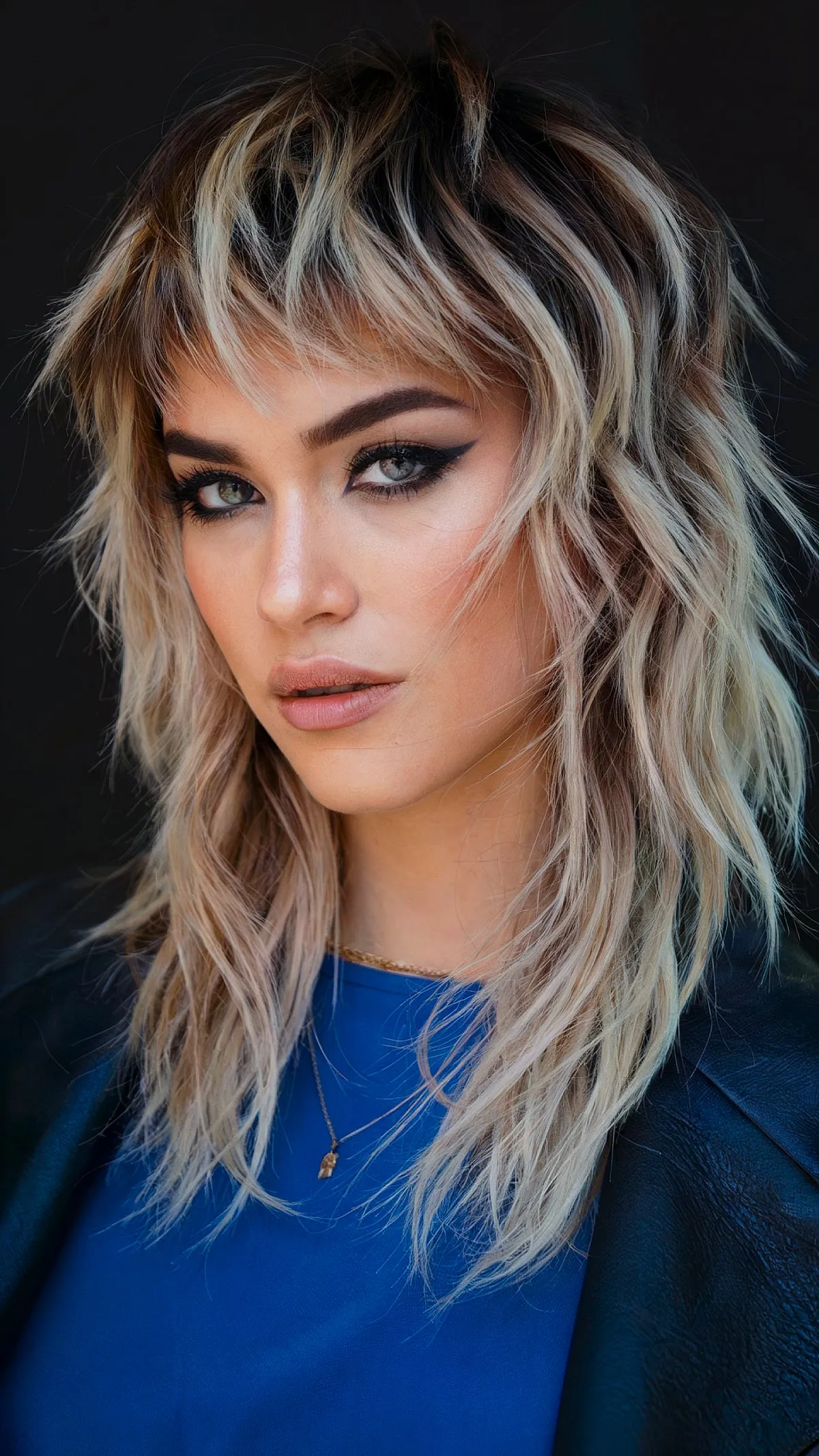 Edgy Wolf Cut for Naturally Wavy Lock
