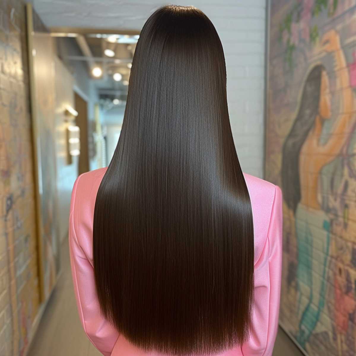 effortless and elegant style for long straight hair