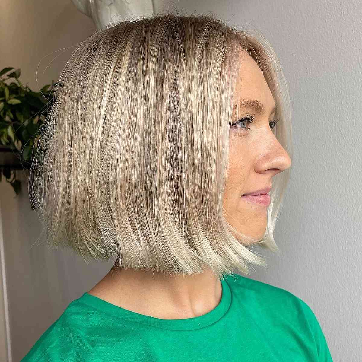 Effortless Blunt Bob at Chin-Length