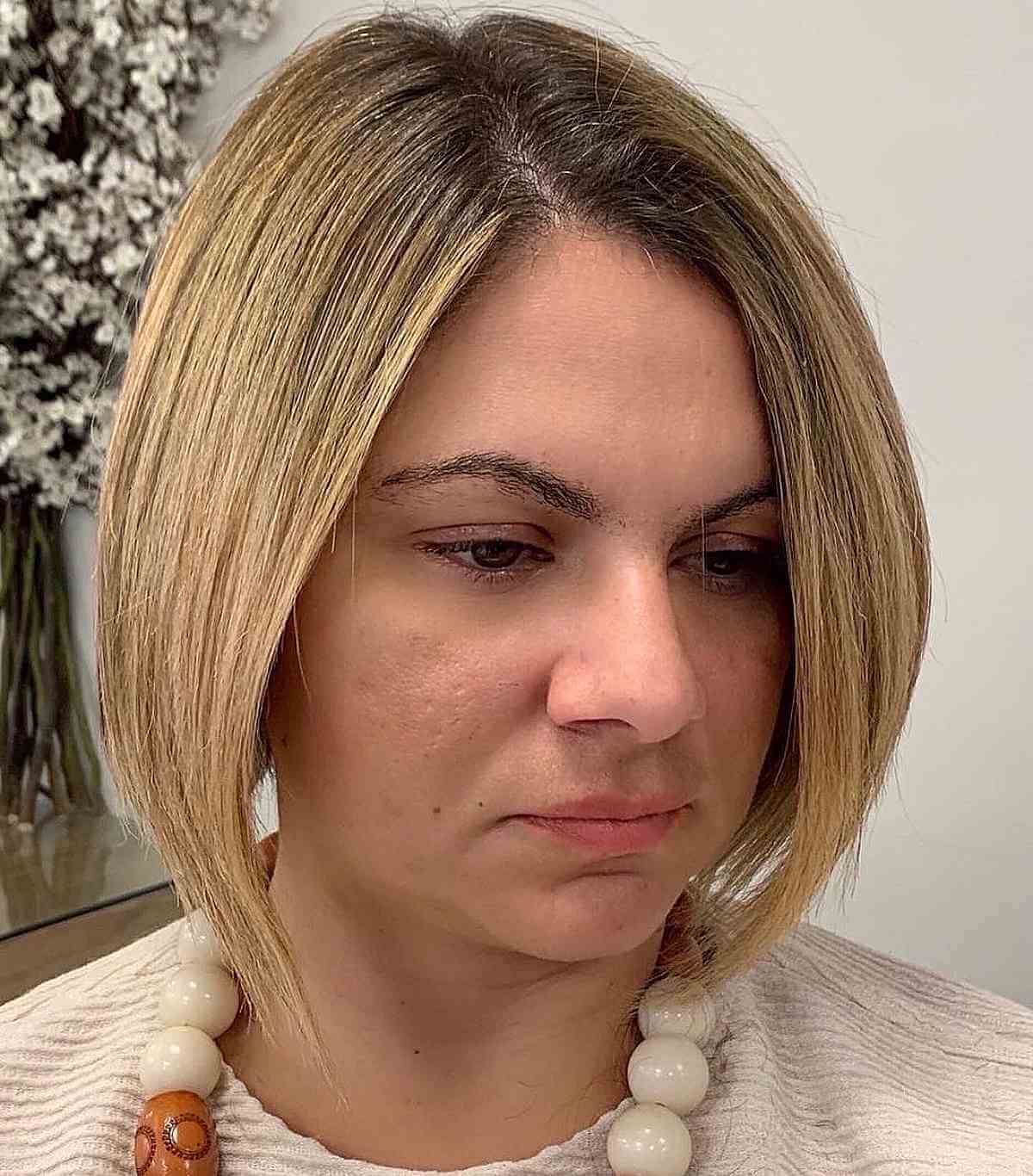 Effortless Classic Straight Bob Cut at Chin-Length