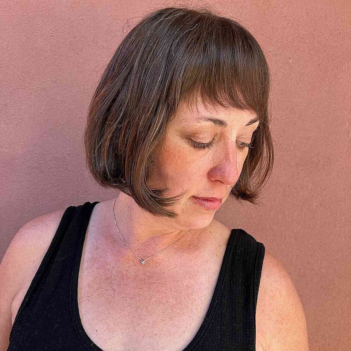 Effortless French Bob for Women Above 50 with Finer Hair