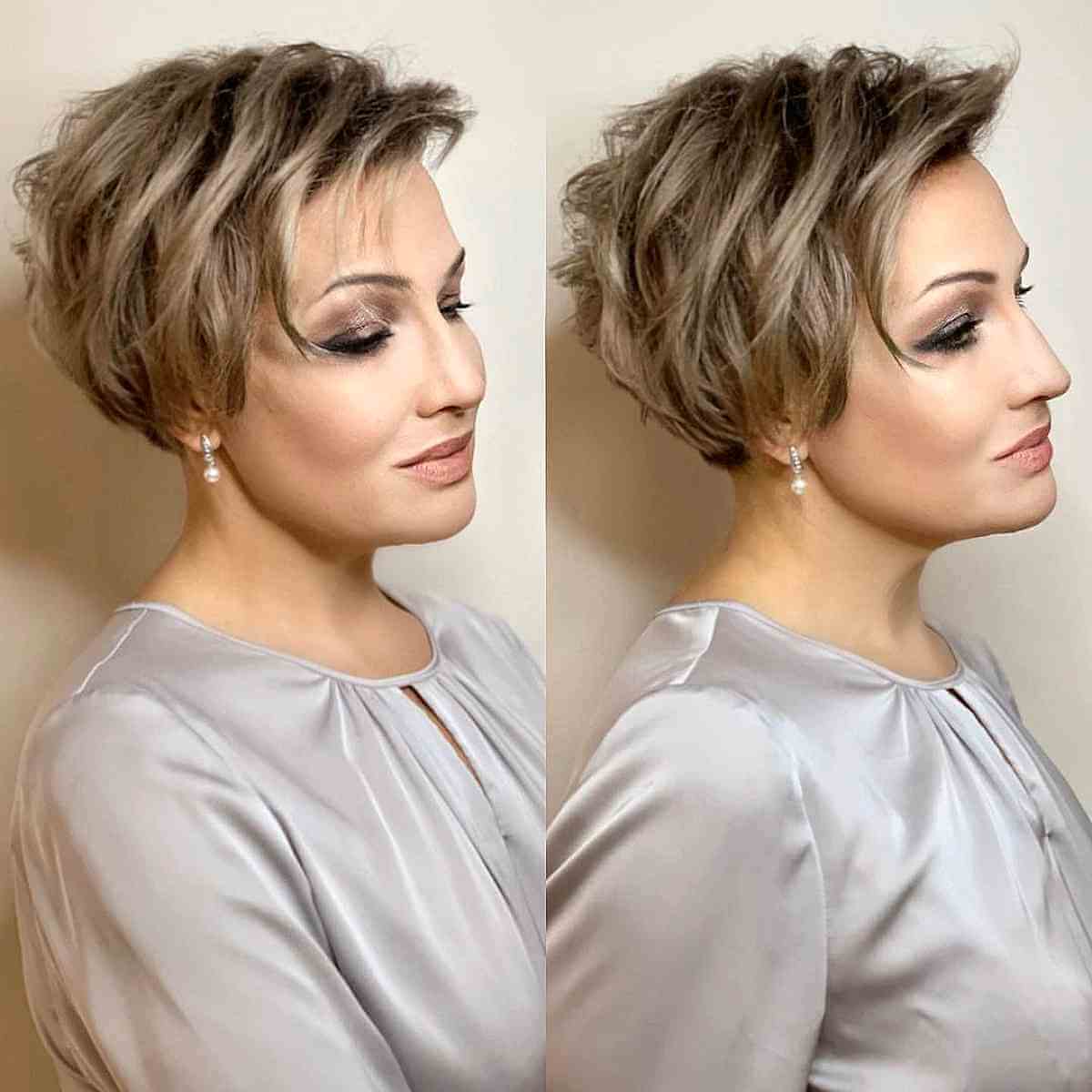 Effortless Waves for Long Pixie Cuts in Women Over 50