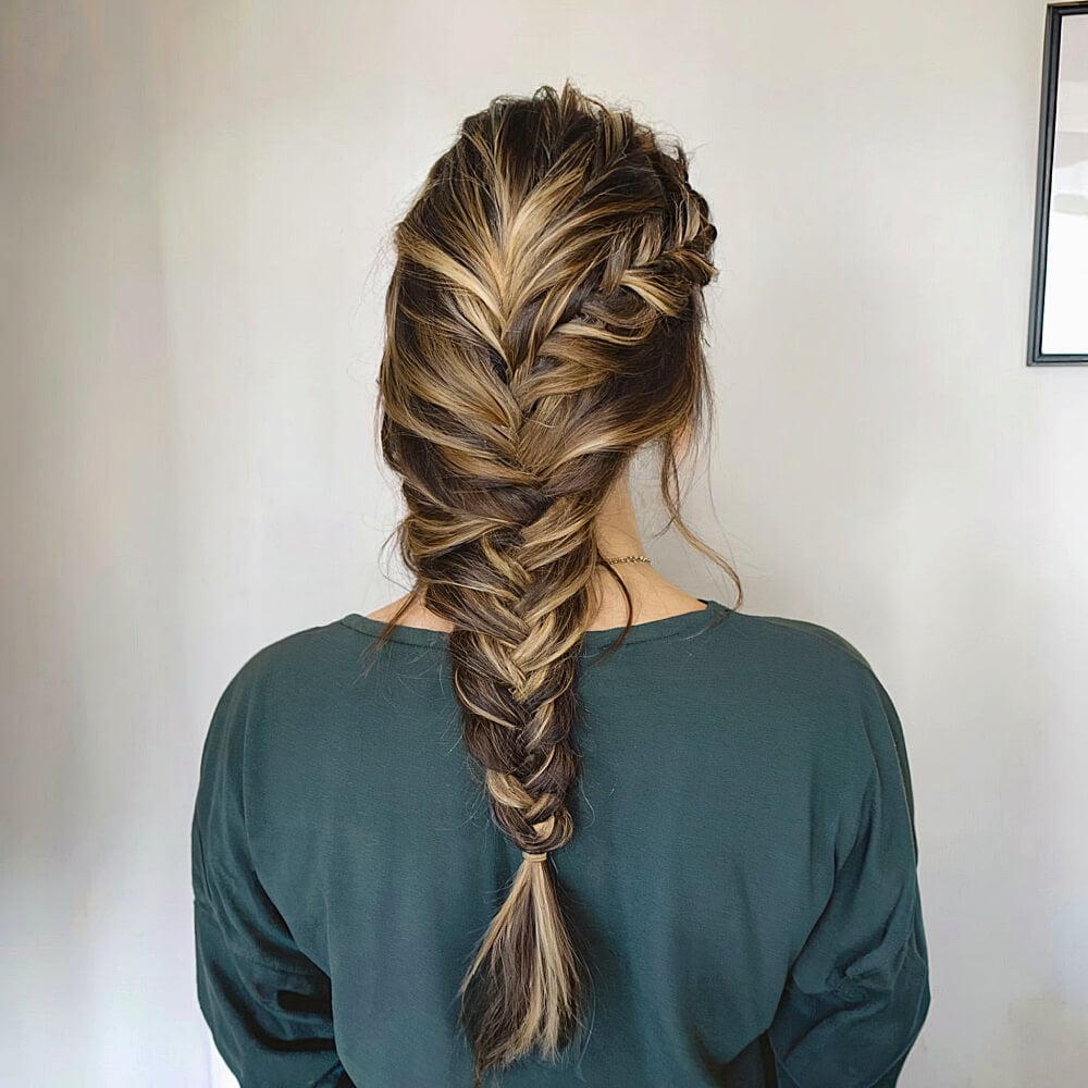 Effortlessly Braided hairstyle for the prom