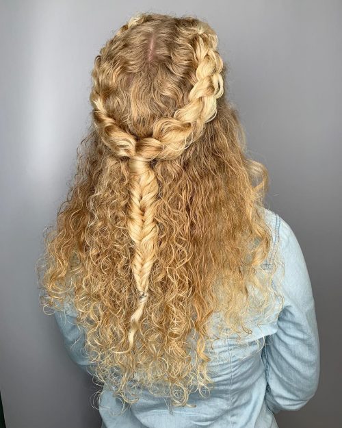 Effortlessly Curly Half Up Half Down