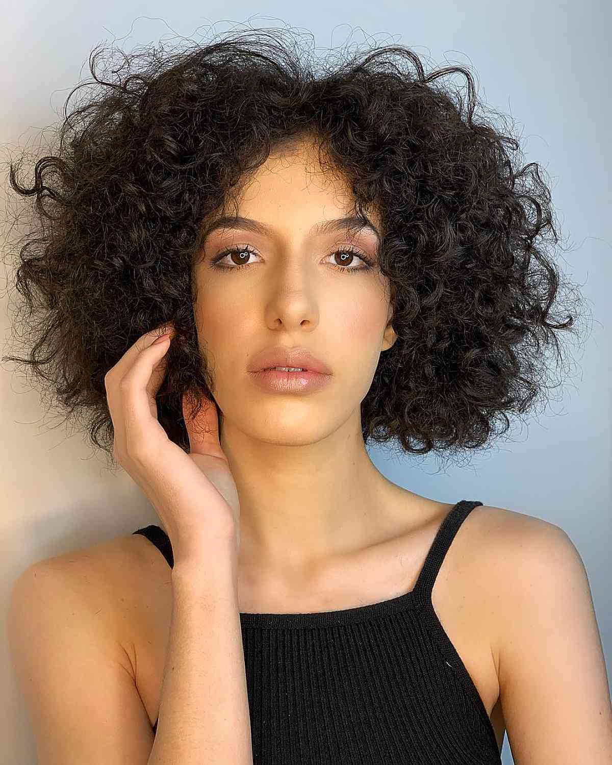 effortlessly stylish curly long bob