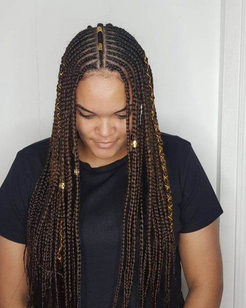 Egyptian fulani braids