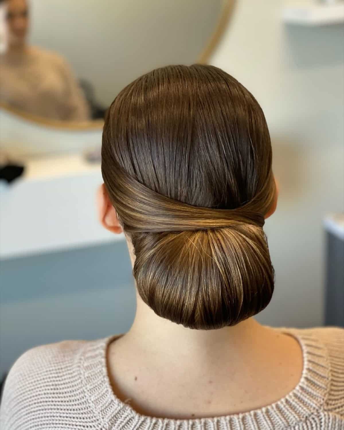 Elegant and timeless chignon