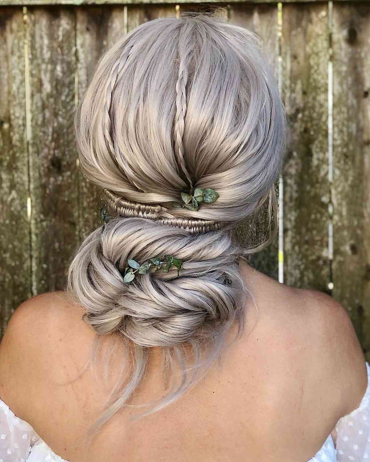 Updo with Elegant Braided Details