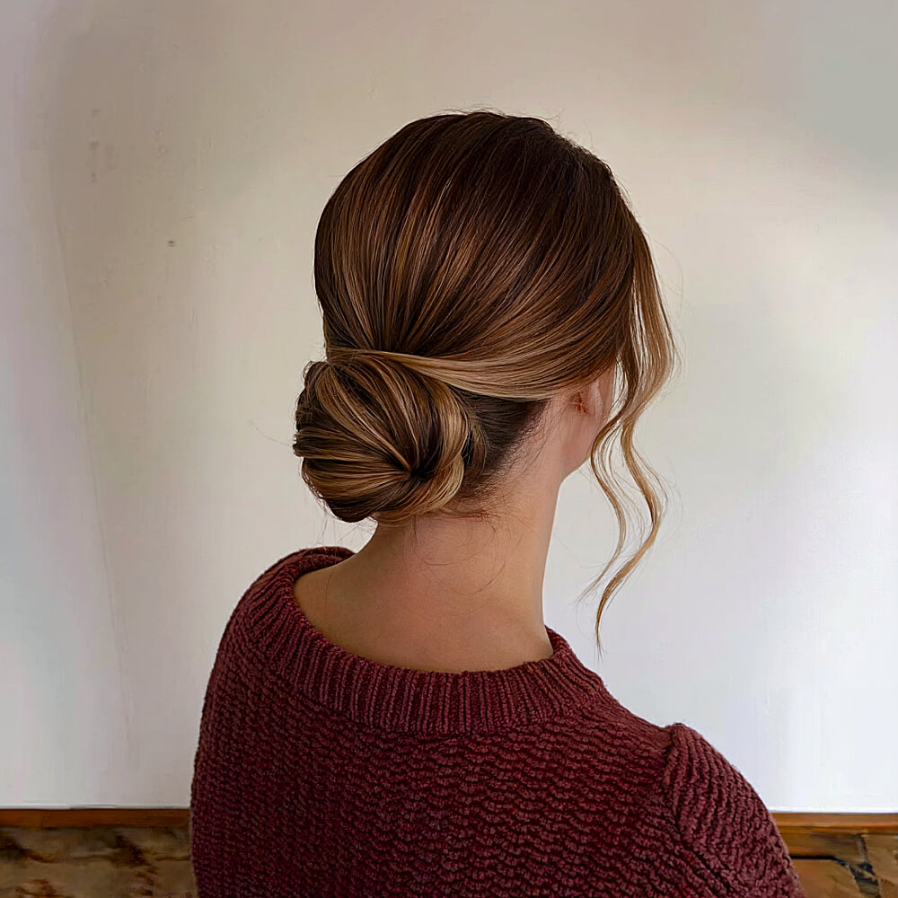 Elegant Prom Bun with Framing Strands