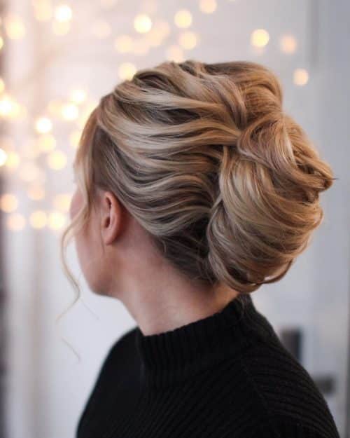 Chignon for the Mother of the Bride