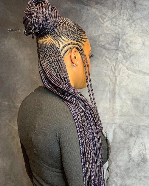 Elegant crochet micro braids