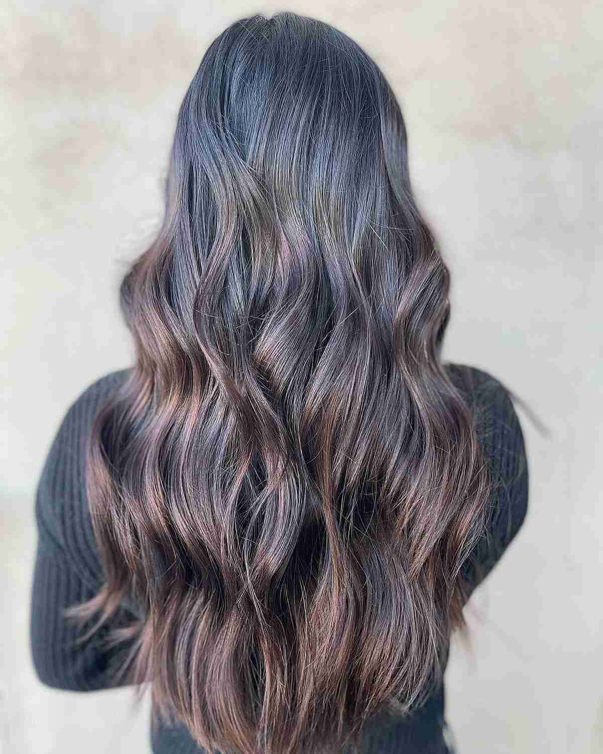 Elegant Dark Ash Brown Hair with Long Waves