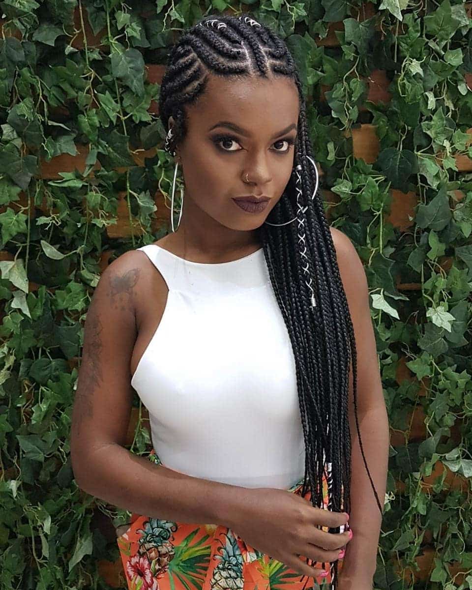 Elegant ghana goddess braids