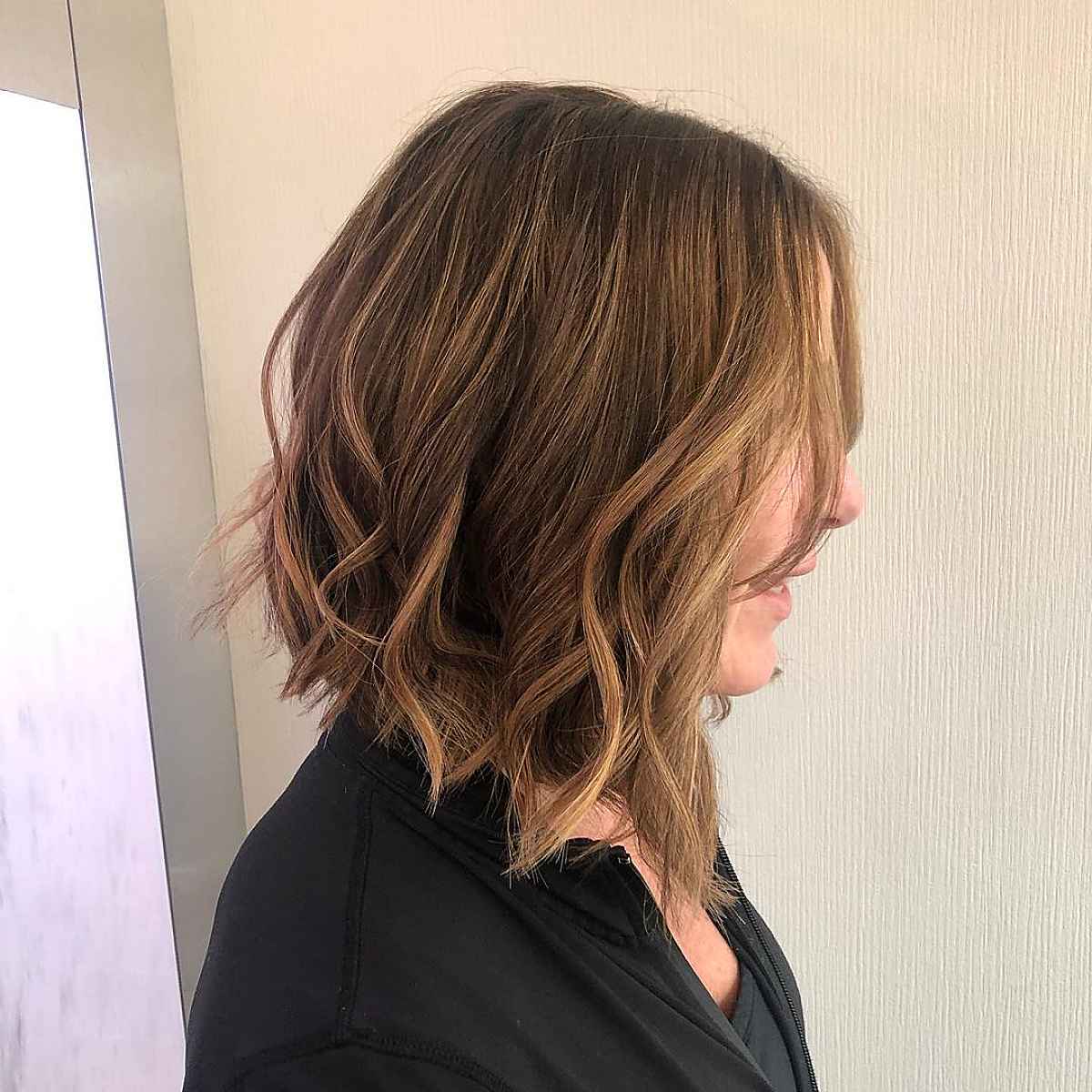 Elegant Graduated Bob with Gentle Waves