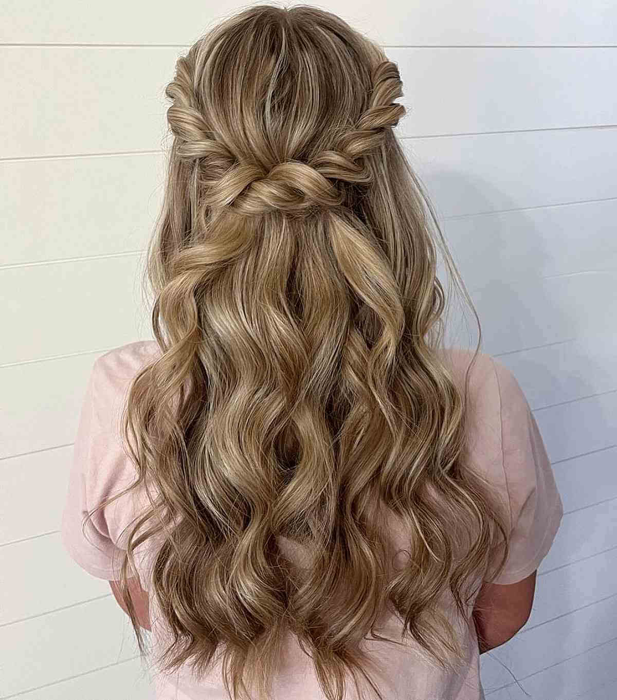 Elegant Half Up with Braided Headband