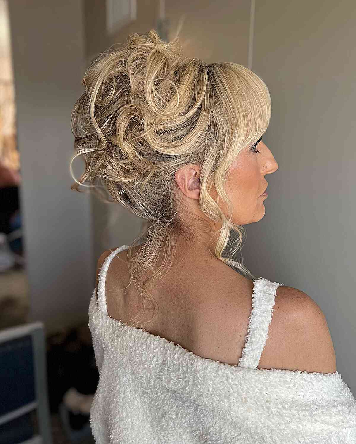 Elegant High Updo for the Mother of the Bride