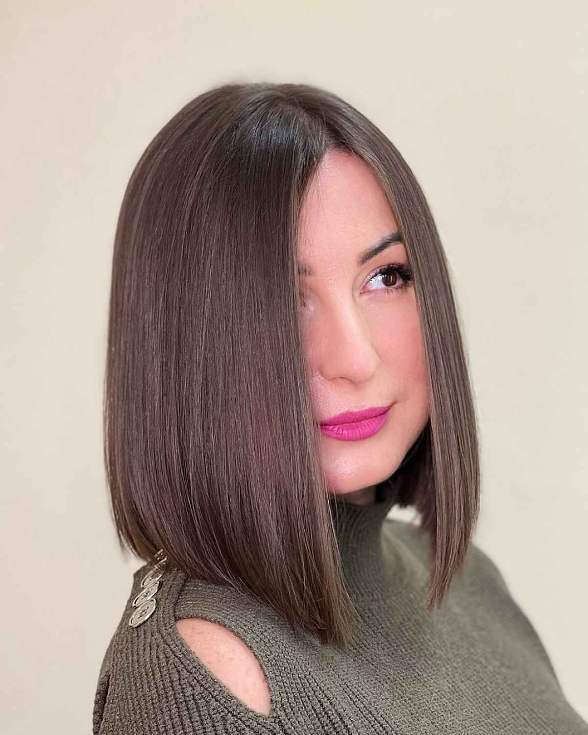 Elegant Lob Cut for Fine Tresses