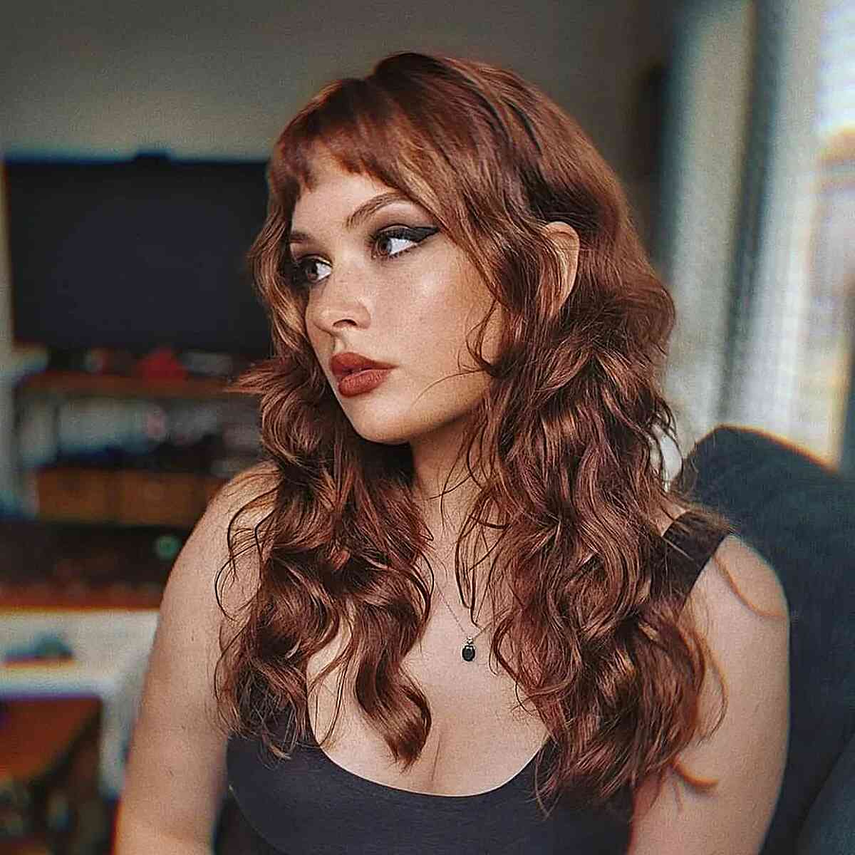 Elegant Long Beach Waves for Prom Night