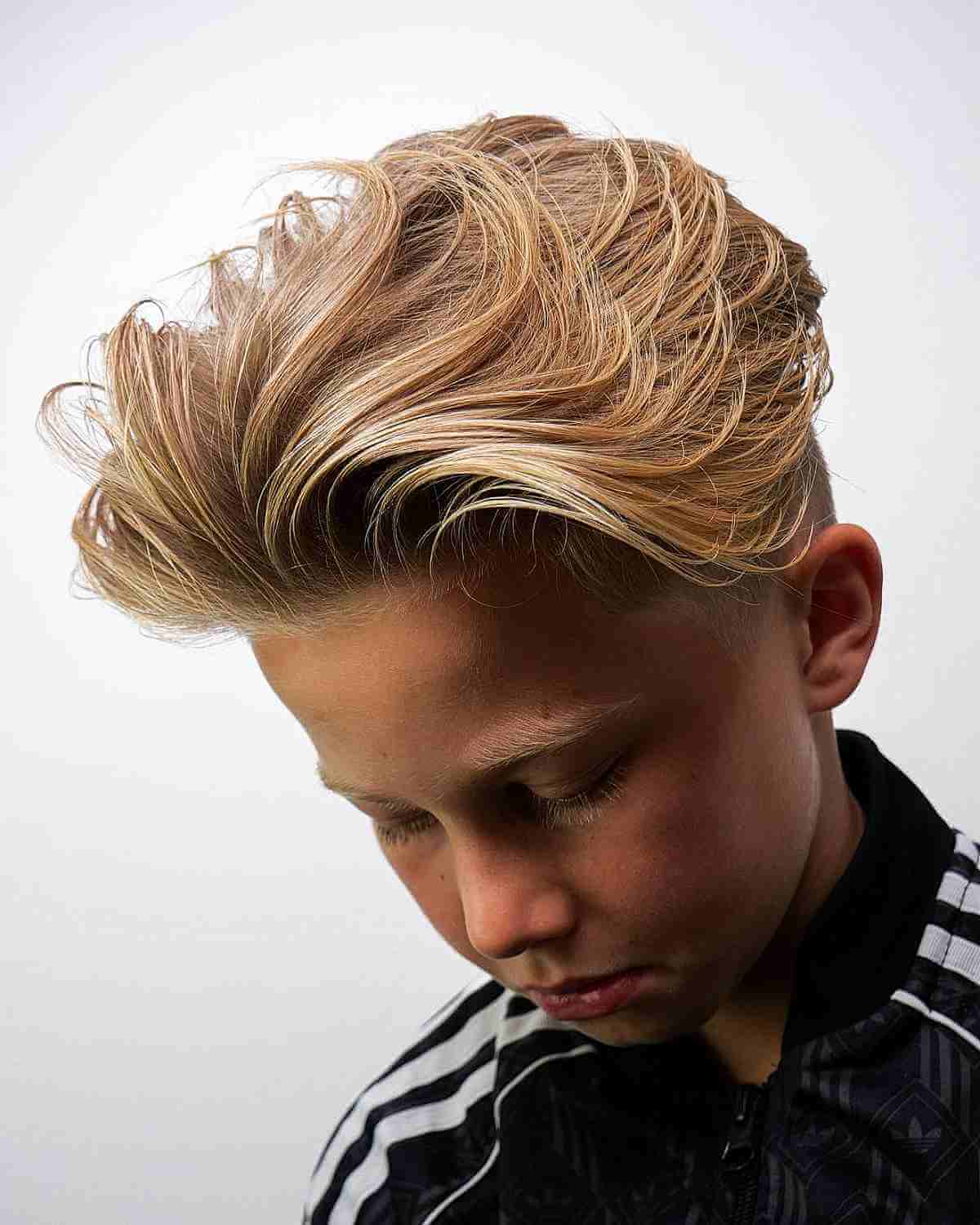 Elegant Long Blonde Hair for Young Boys