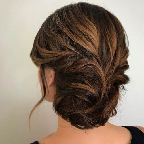 Low chignon