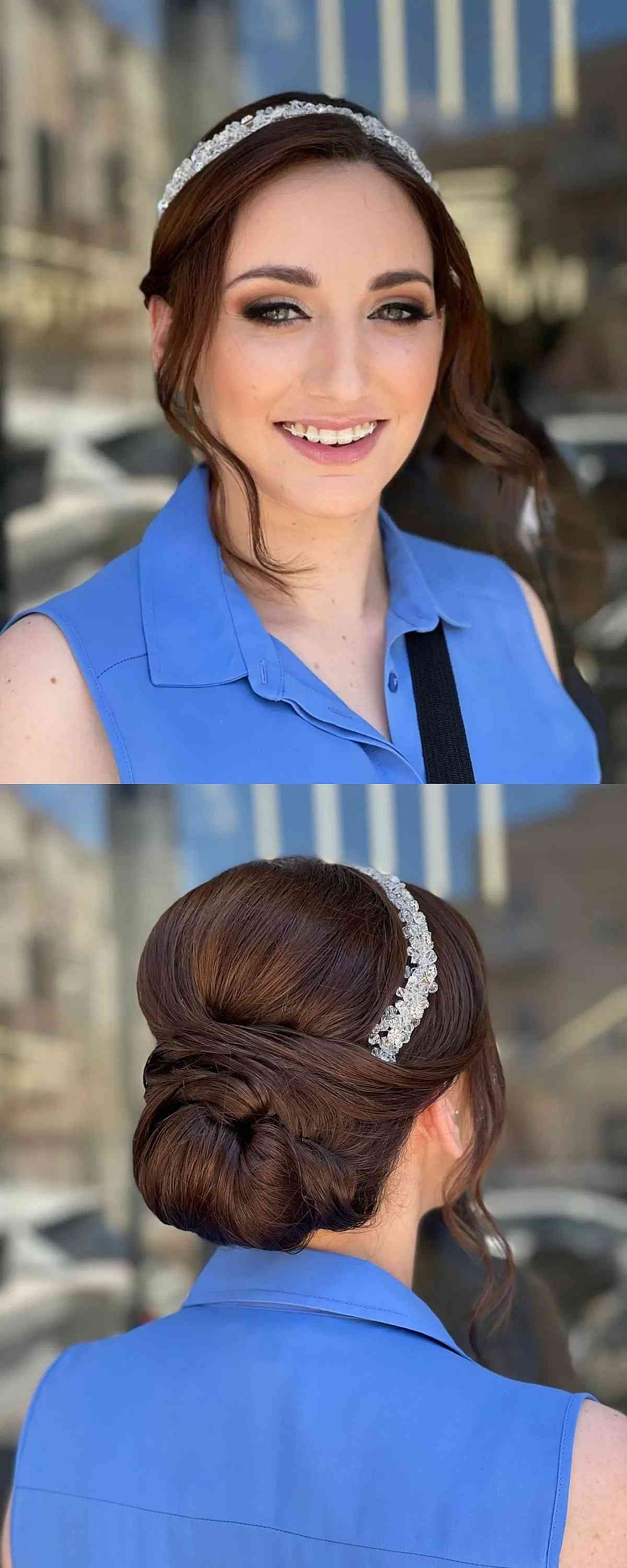 Elegant Low Wedding Updo