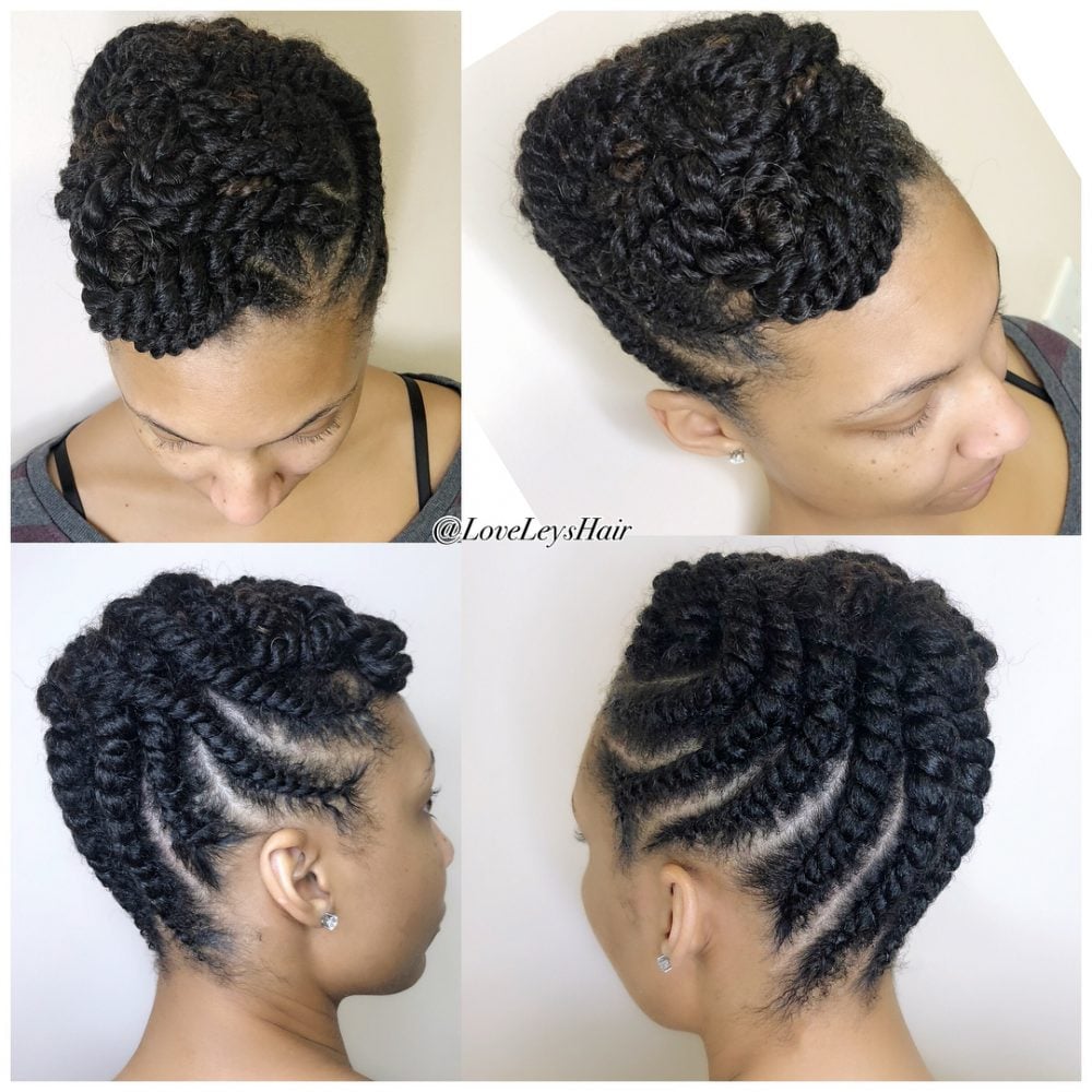 Elegant Naturalista Updo hairstyle