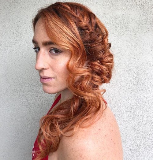 Elegant One-Sided Boho Braids