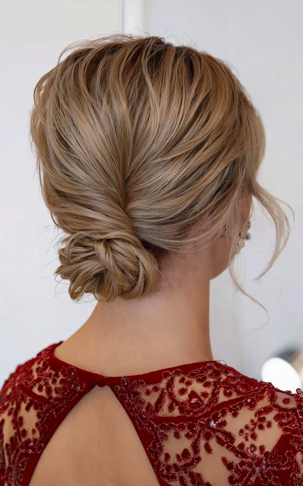 Chic Reverse French Braid Bun for Short Hair