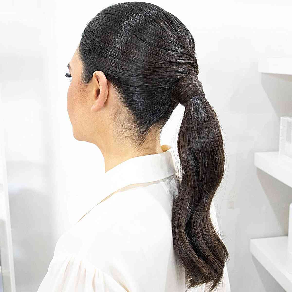 Charming Wrapped Pony Hairstyle Inspiration