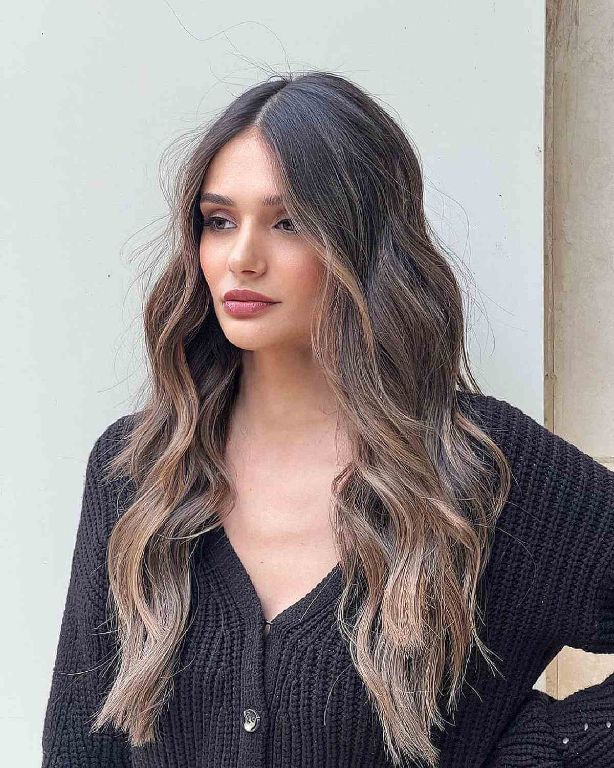 Long Wavy Layers with Money Pieces