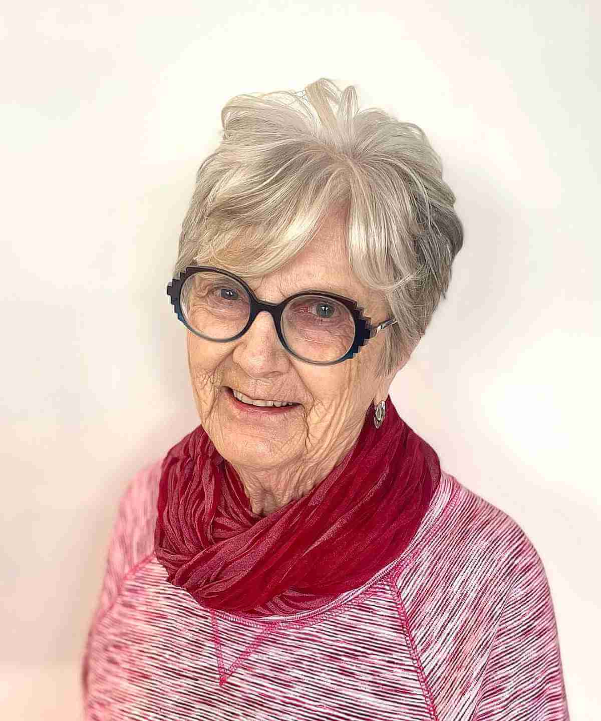 Extended Pixie Cut for Women Over 70