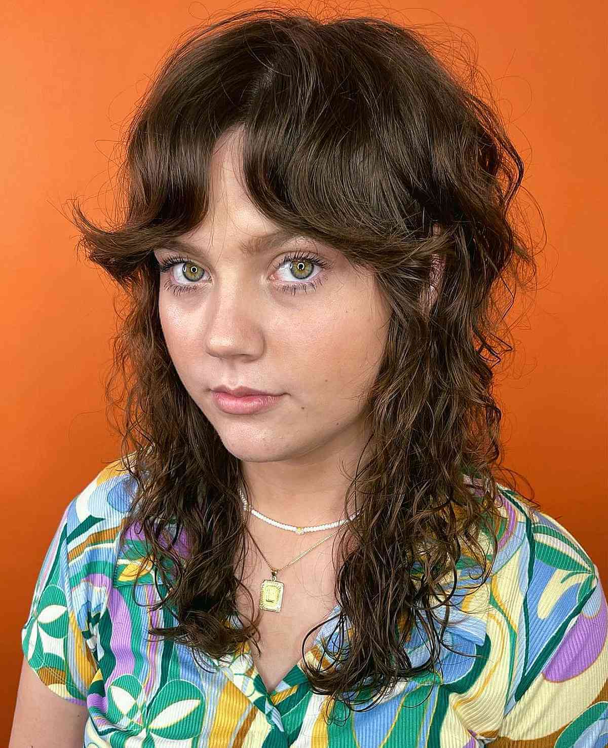 Feathered Curtain Bangs on Shaggy, Fine Hair