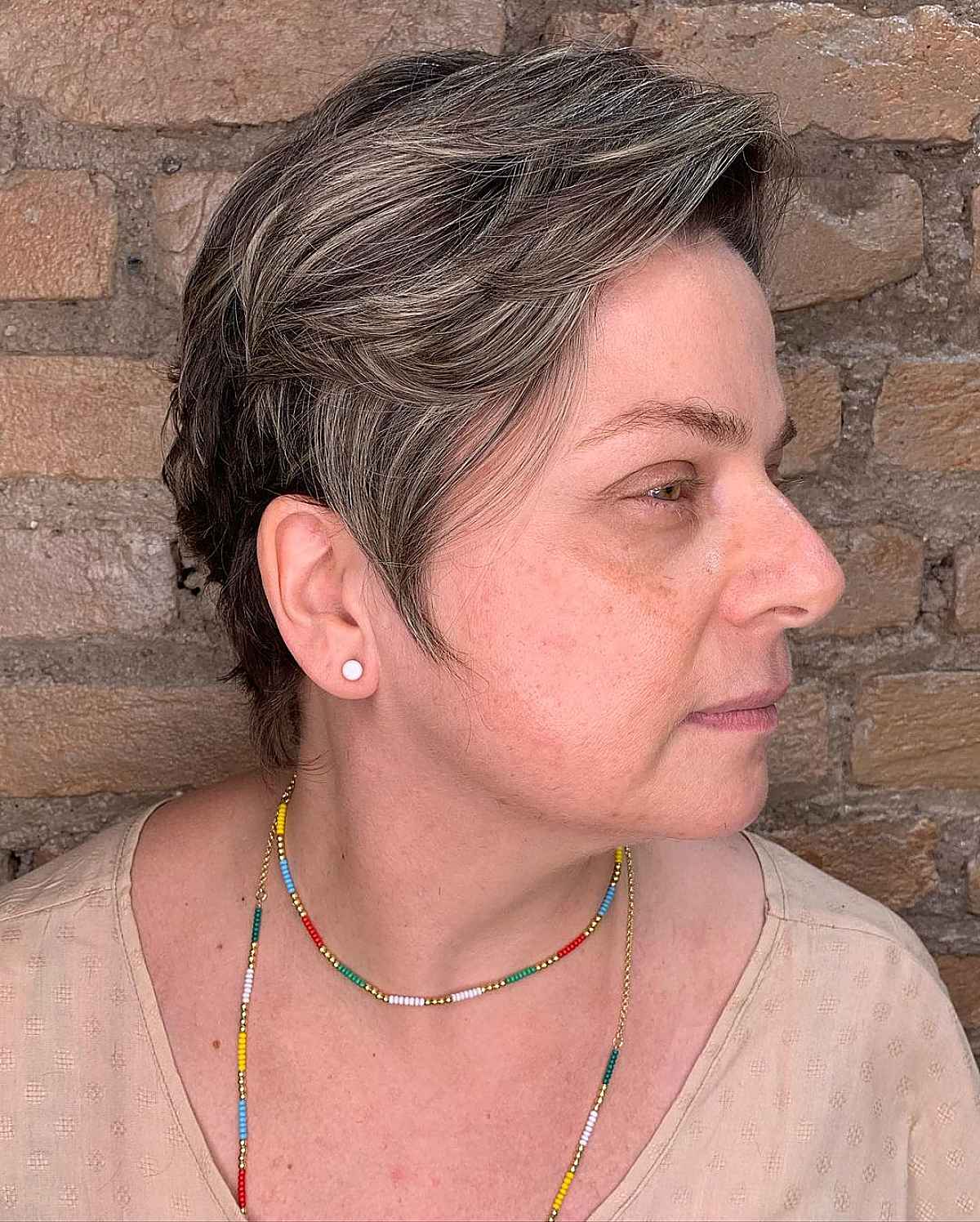 Feathered Layered Pixie Haircut