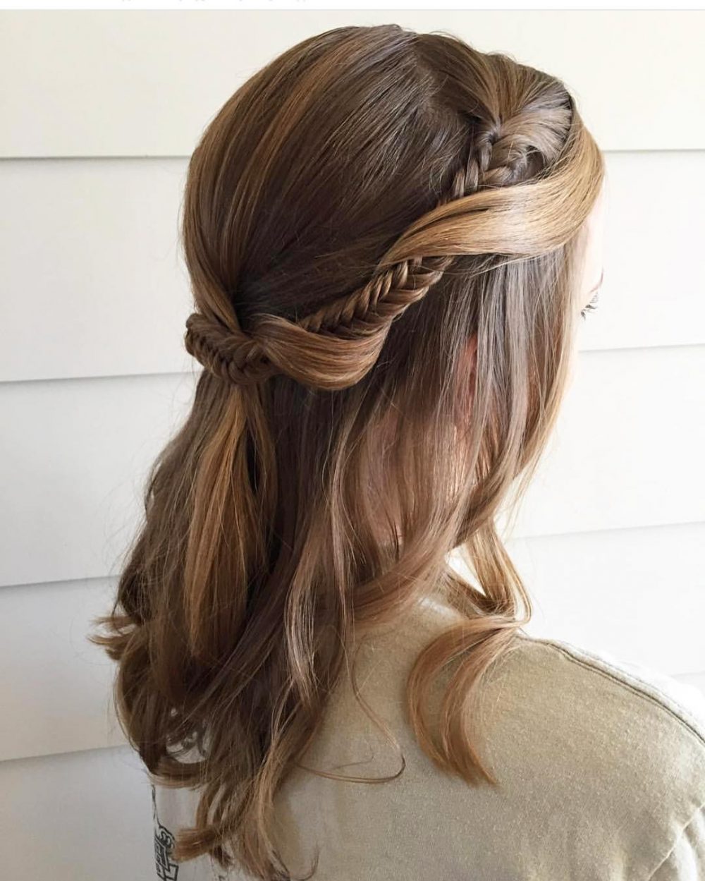 Fishtail Braid Updo hairstyle