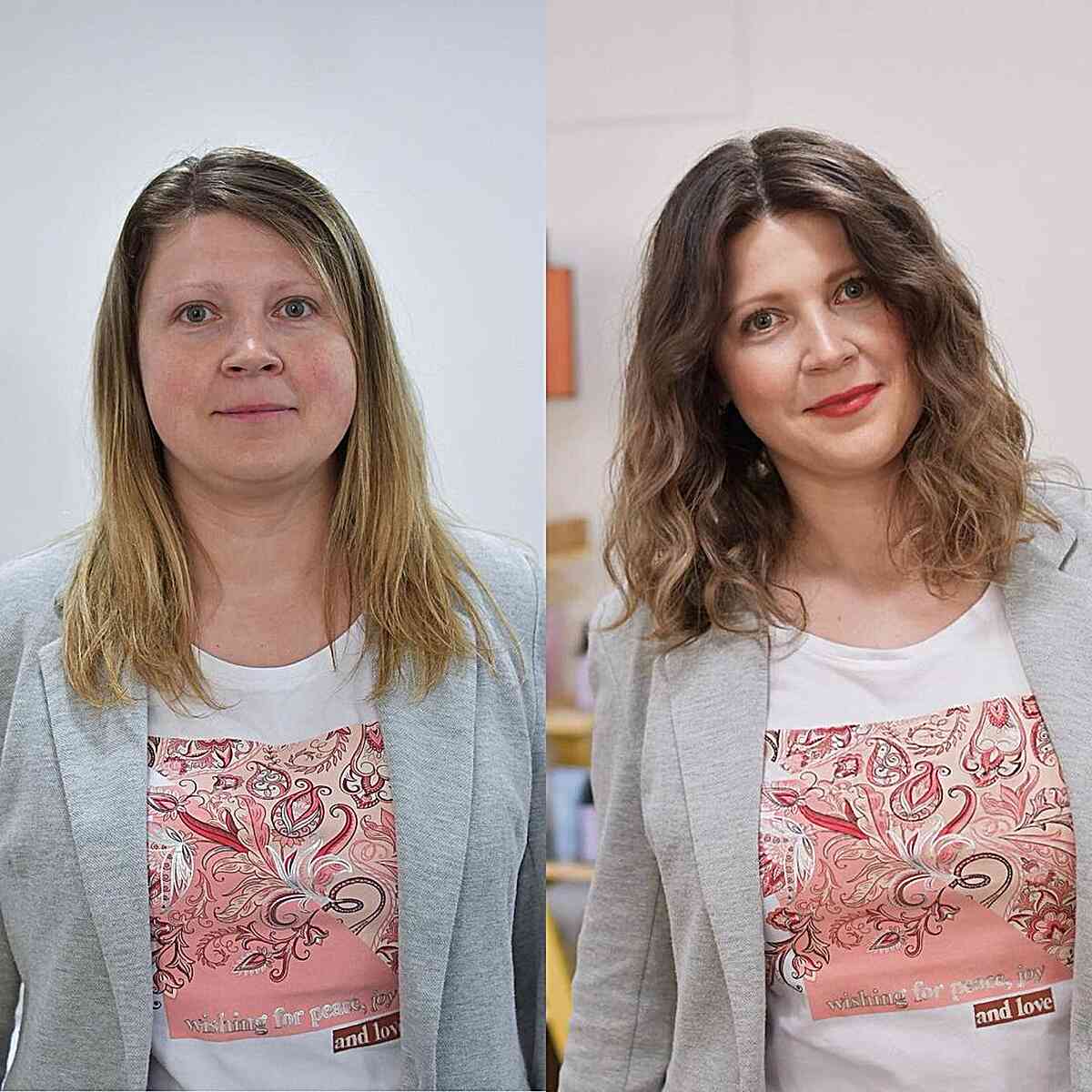 Framing Waves for Medium-Length Hair, Perfect for Round Faces