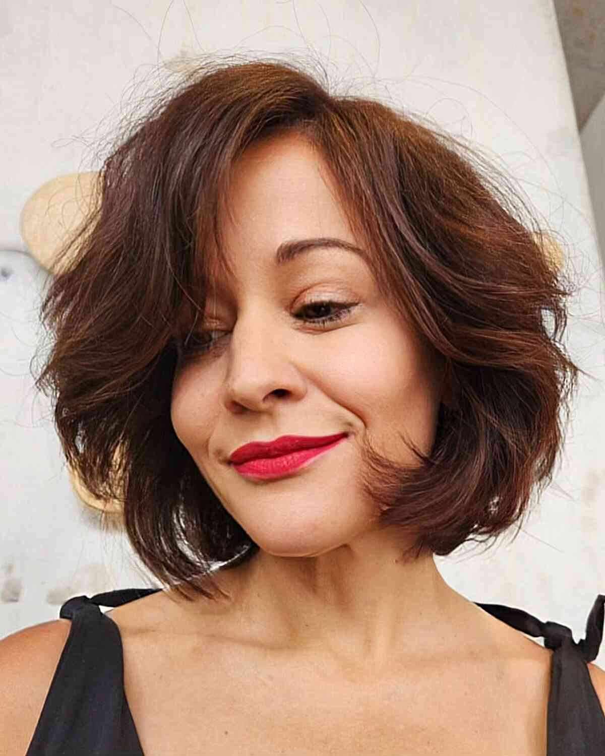 Elegant French Bob with a Blowout